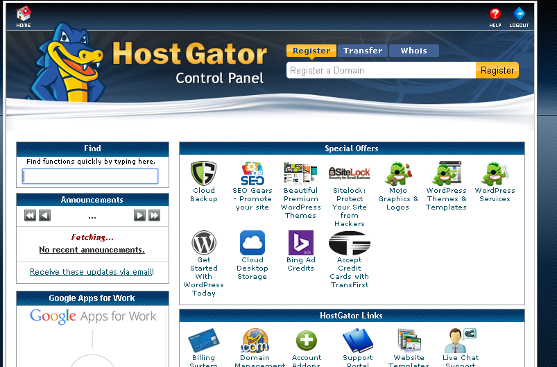 wordpress hostgator