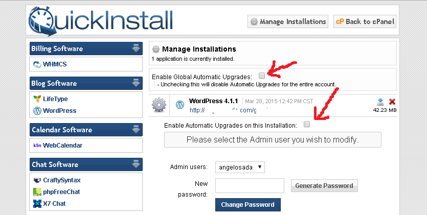 Desactivar actualizaciones automaticas wordpress