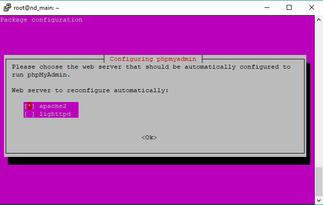 como instalar phpmyadmin en un servidor apache2