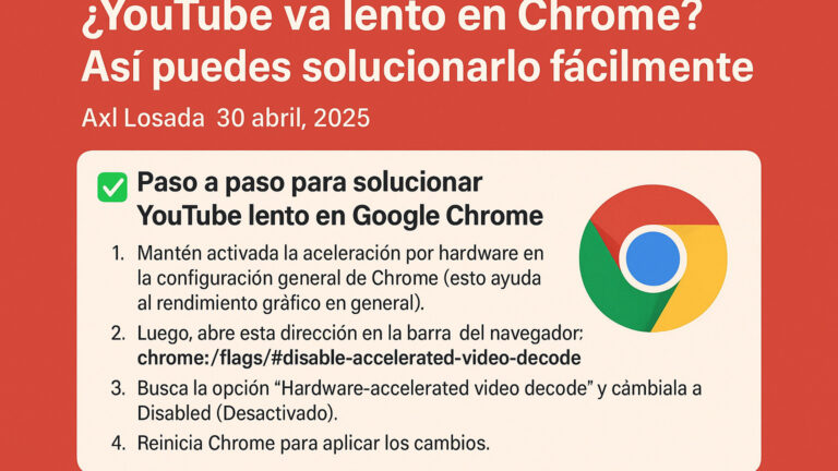 🐢 ¿YouTube va lento en Chrome? Así puedes solucionarlo fácilmente
